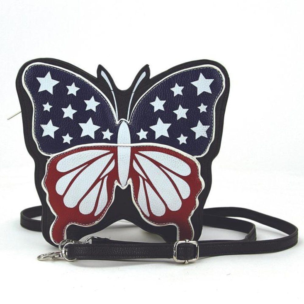 Americana Butterfly Crossbody Bag In Vinyl - LAST ONE!